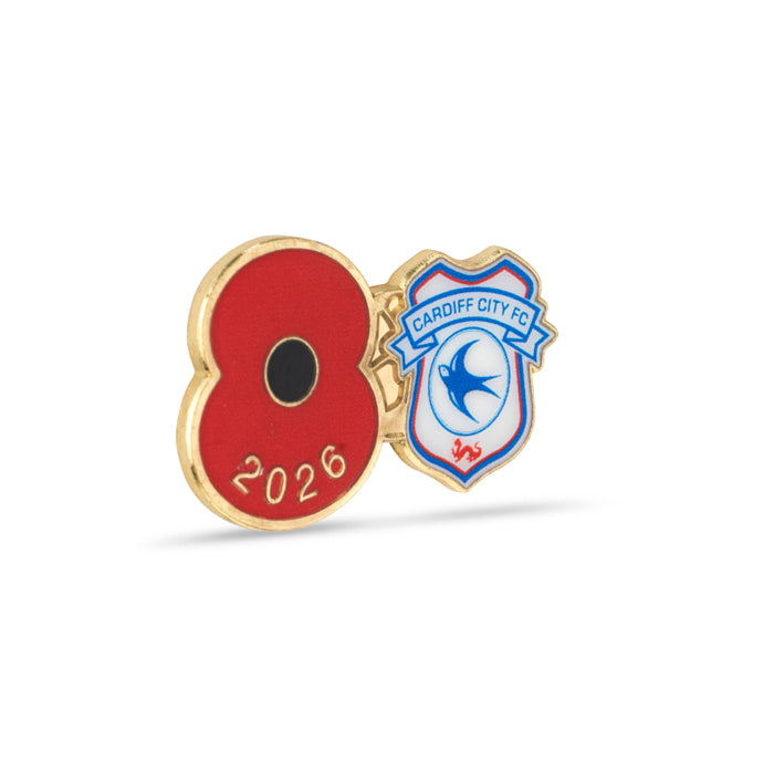 Cardiff City Poppy Football Pin 2026
