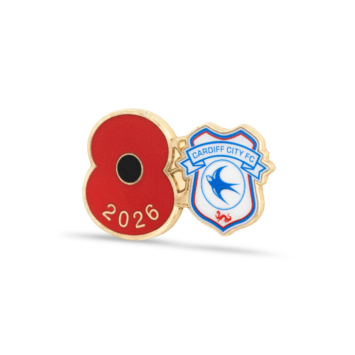 Cardiff City Poppy Football Pin 2026