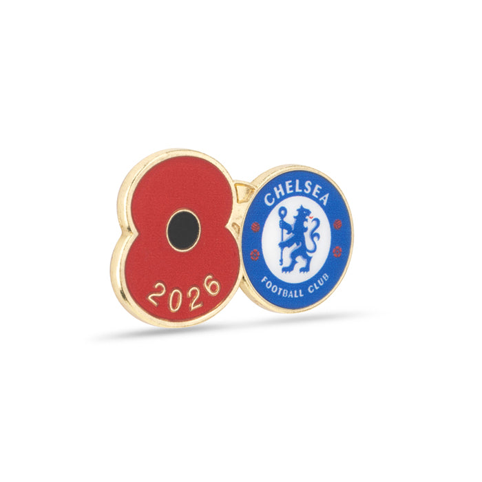 Chelsea Poppy Football Pin 2026