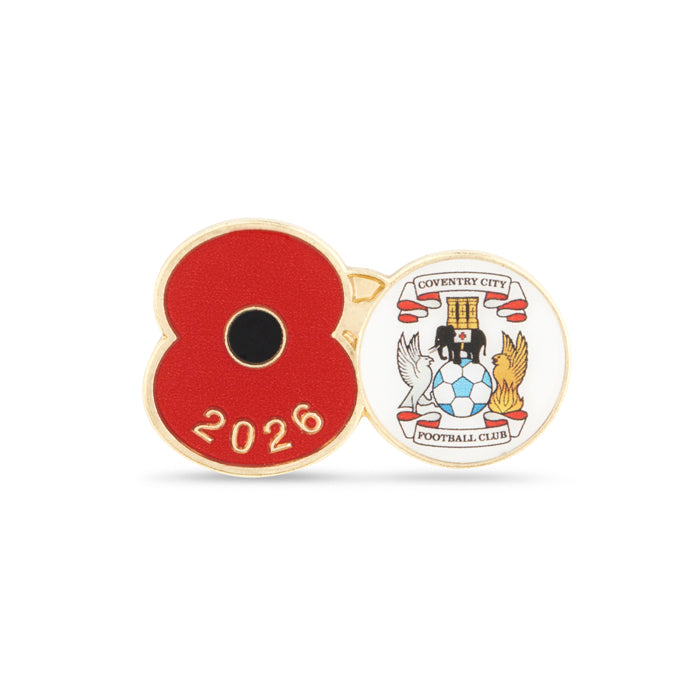 Coventry City Poppy Football Pin 2026