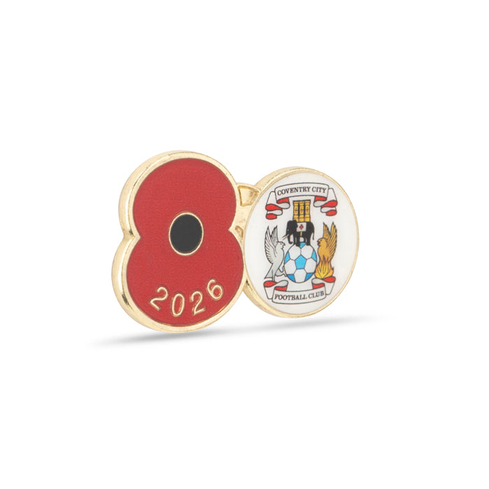 Coventry City Poppy Football Pin 2026