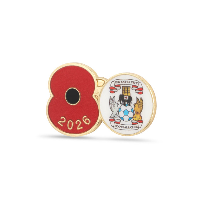 Coventry City Poppy Football Pin 2026