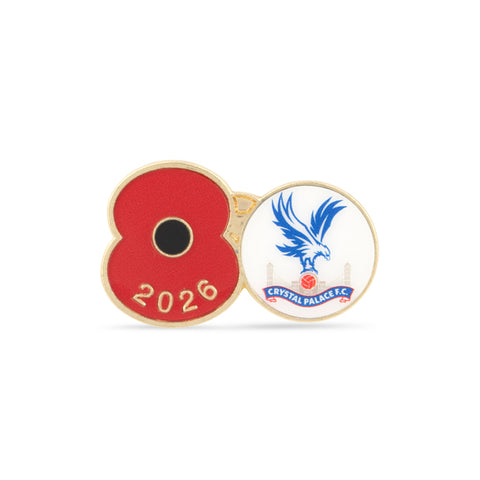 Crystal Palace Poppy Football Pin 2026