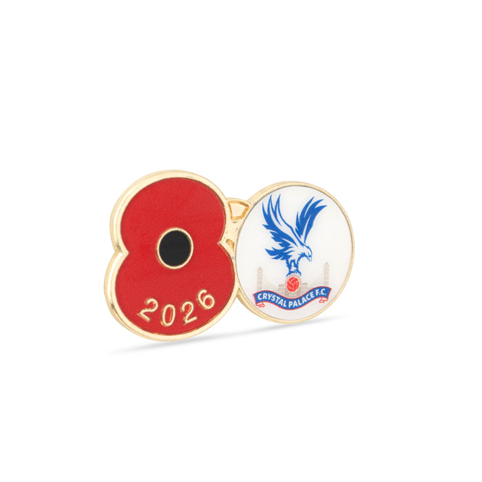 Crystal Palace Poppy Football Pin 2026