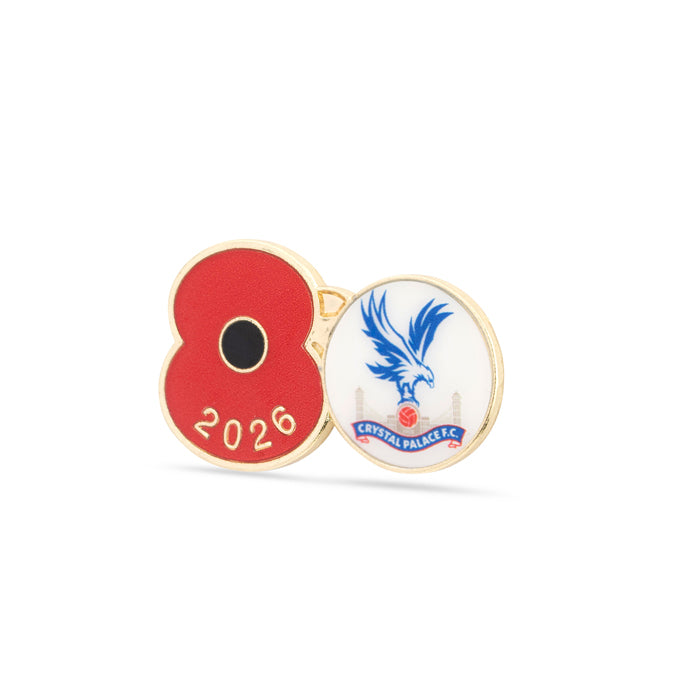 Crystal Palace Poppy Football Pin 2026