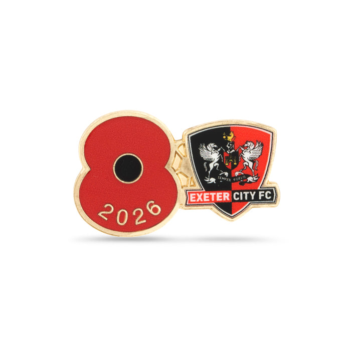 Exeter City Poppy Football Pin 2026