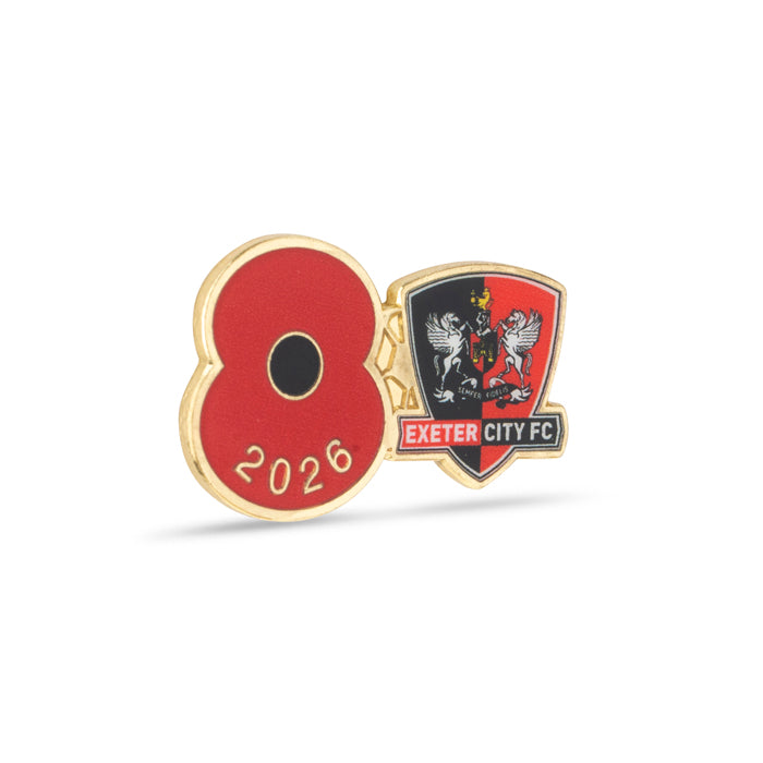 Exeter City Poppy Football Pin 2026