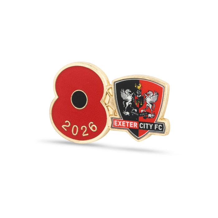 Exeter City Poppy Football Pin 2026