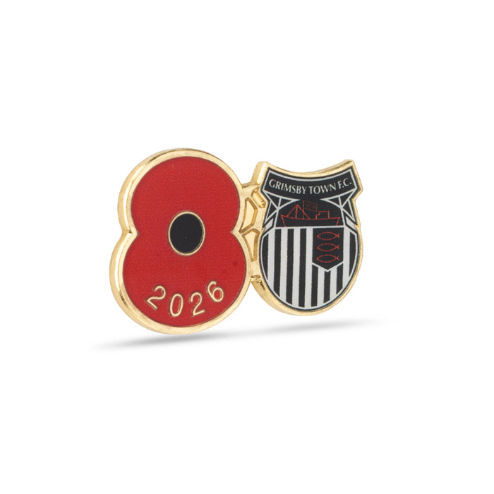 Grimsby Town Poppy Football Pin 2026