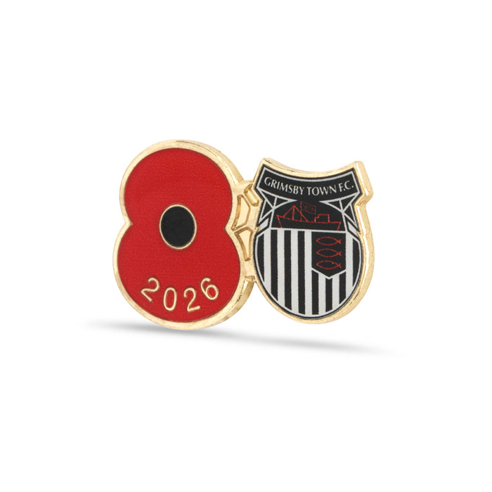 Grimsby Town Poppy Football Pin 2026