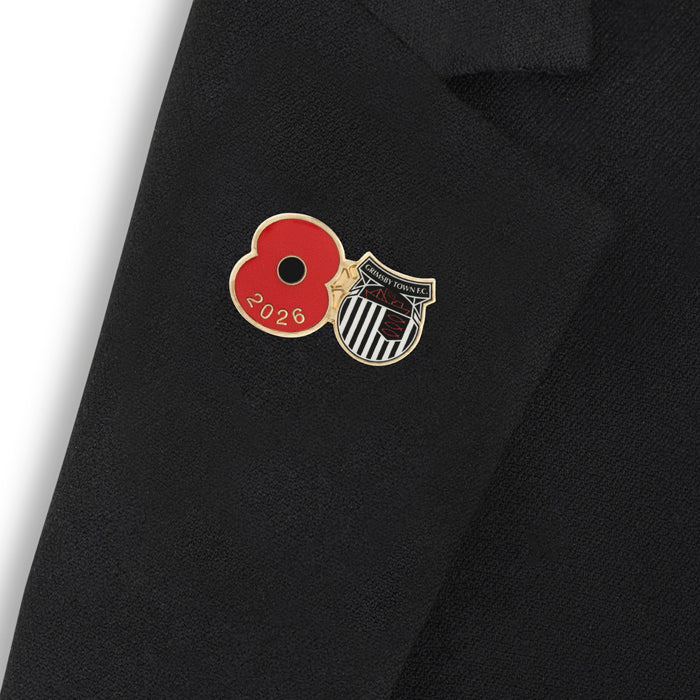 Grimsby Town Poppy Football Pin 2026