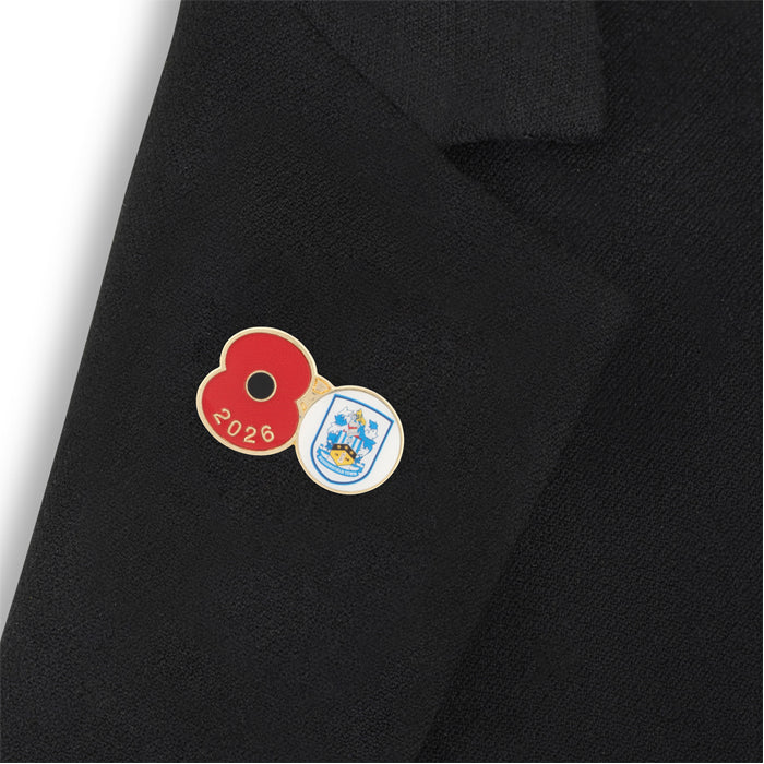 Huddersfield Town Poppy Football Pin 2026