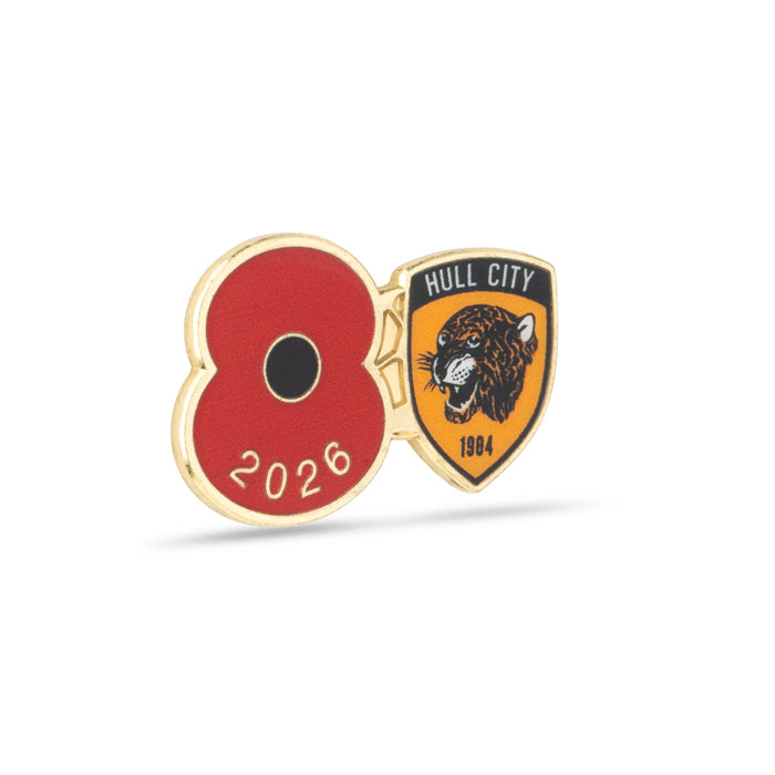 Hull City Poppy Football Pin 2026