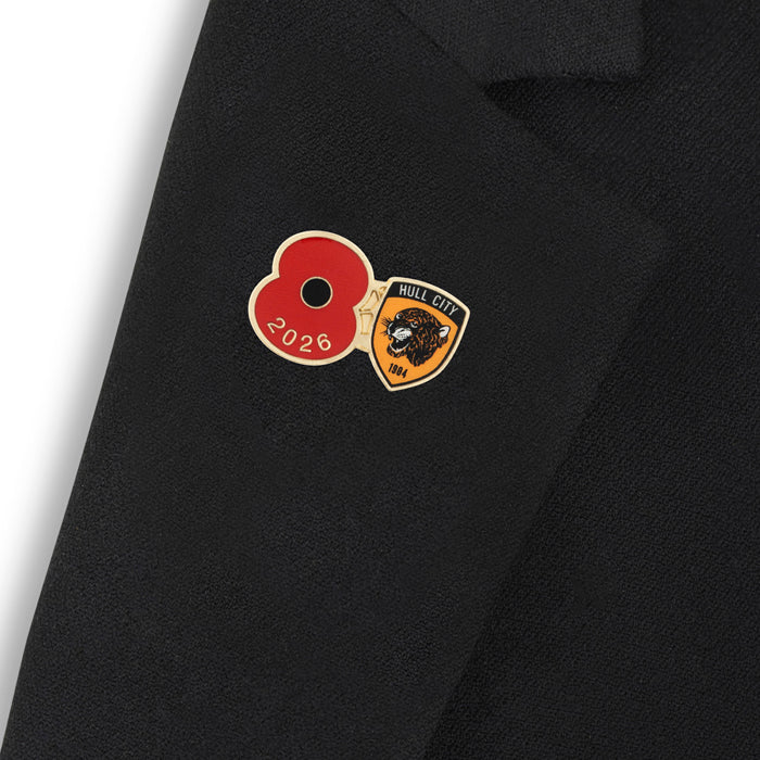 Hull City Poppy Football Pin 2026