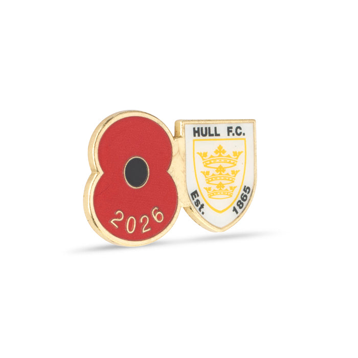 Hull FC Poppy Rugby Pin 2026