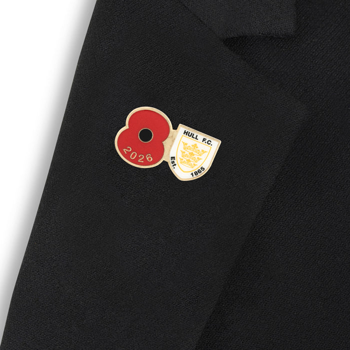 Hull FC Poppy Rugby Pin 2026