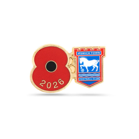 Ipswich Town Poppy Football Pin 2026