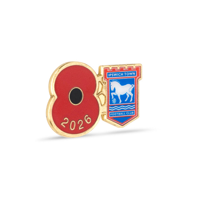 Ipswich Town Poppy Football Pin 2026