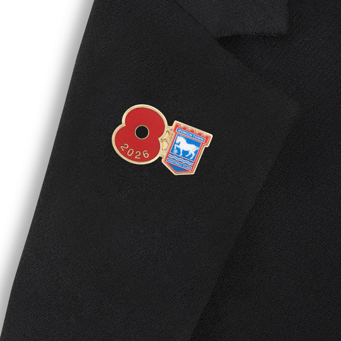 Ipswich Town Poppy Football Pin 2026