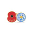 Leicester City Poppy Football Pin 2026