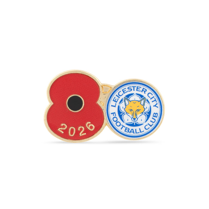 Leicester City Poppy Football Pin 2026