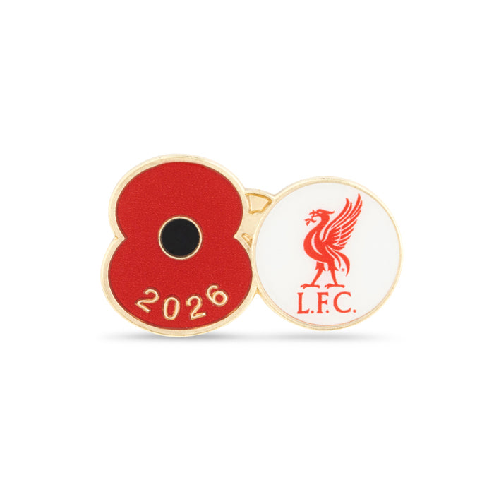 Liverpool Poppy Football Pin 2026