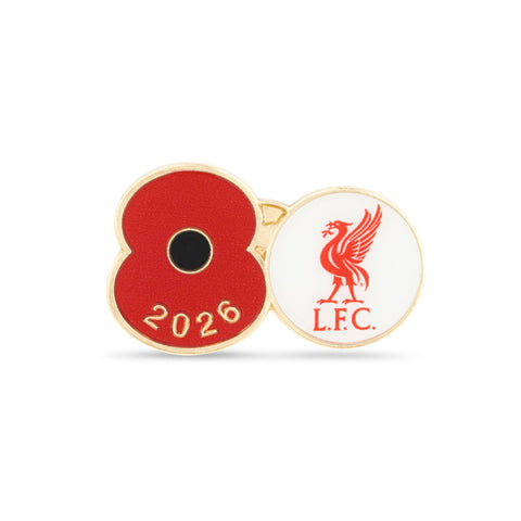 Liverpool Poppy Football Pin 2026