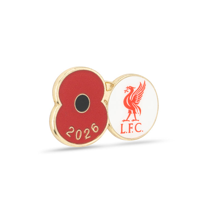 Liverpool Poppy Football Pin 2026
