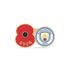 Manchester City Poppy Football Pin 2026