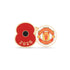 Manchester United Poppy Football Pin 2026