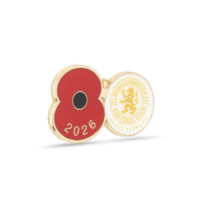 Middlesbrough Poppy Football Pin 2026