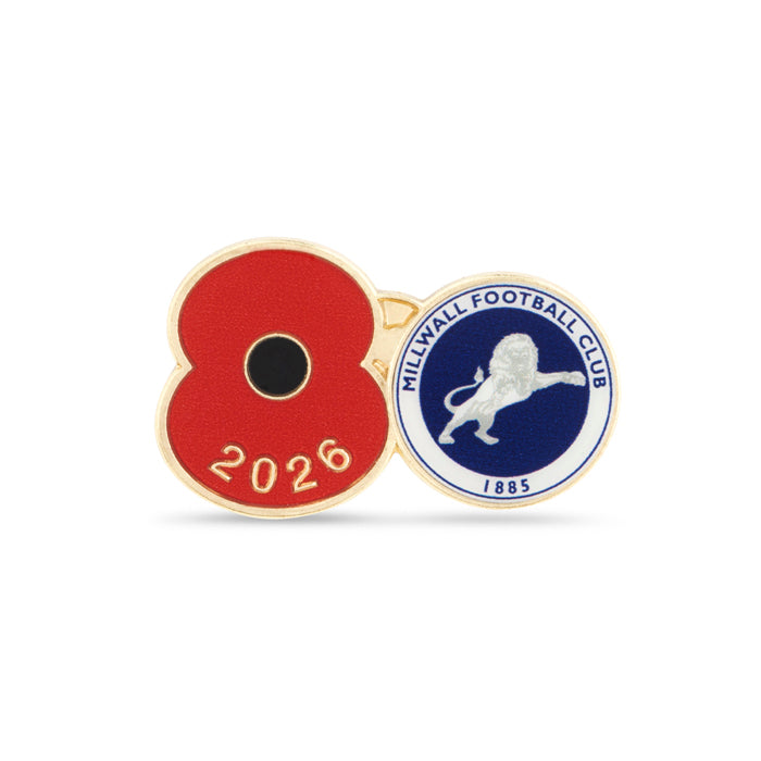 Millwall Poppy Football Pin 2026