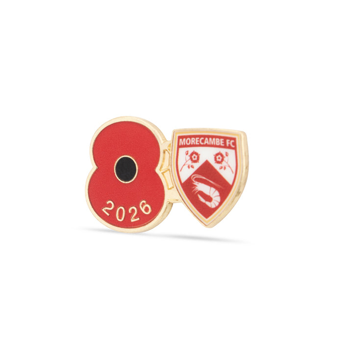Morecambe Poppy Football Pin 2026