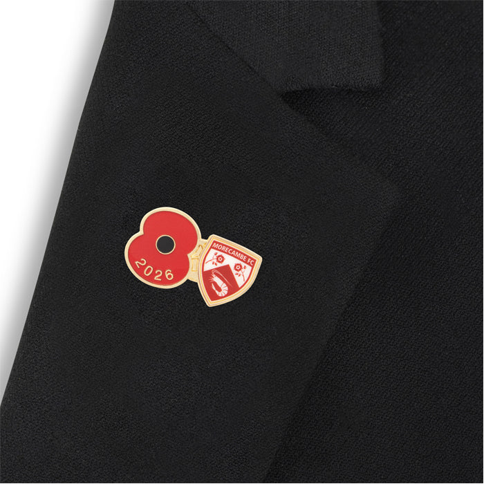 Morecambe Poppy Football Pin 2026
