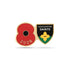 Northampton Saints Poppy Rugby Pin 2026