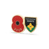 Northampton Saints Poppy Rugby Pin 2026