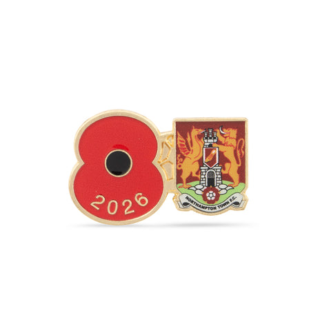 Northampton Town Poppy Football Pin 2026