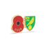 Norwich City Poppy Football Pin 2026