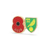 Norwich City Poppy Football Pin 2026