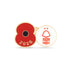 Nottingham Forest Poppy Football Pin 2026