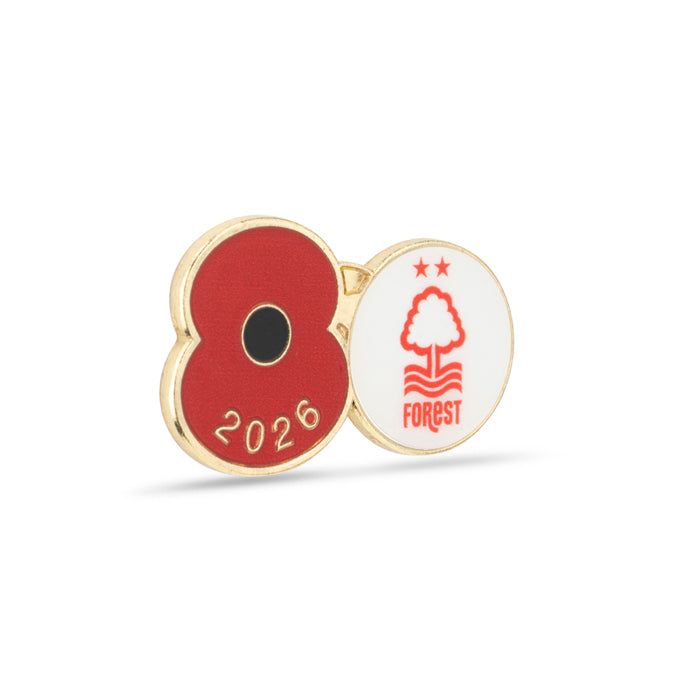 Nottingham Forest Poppy Football Pin 2026