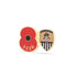Notts County Poppy Football Pin 2026
