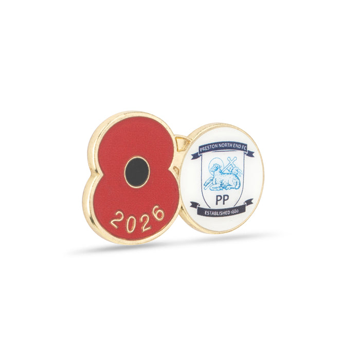 Preston North End Poppy Football Pin 2026