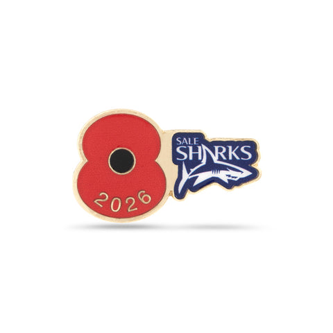 Sale Sharks Poppy Rugby Pin 2026