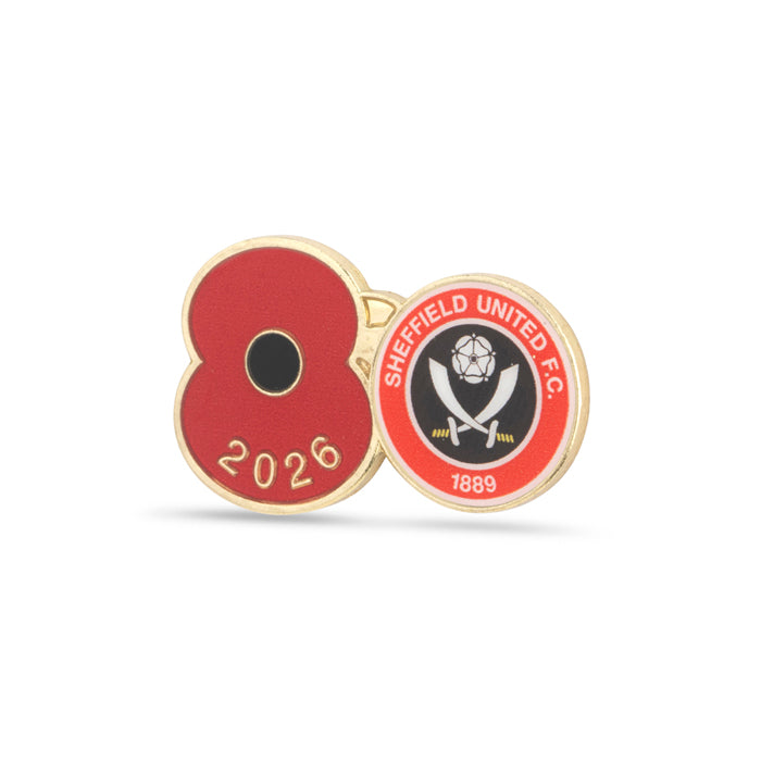 Sheffield United Poppy Football Pin 2026