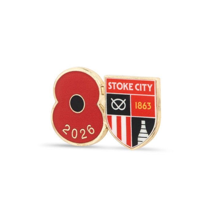 Stoke City Poppy Football Pin 2026