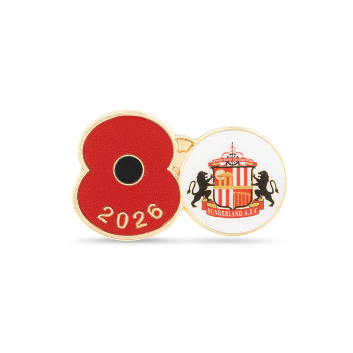 Sunderland AFC Poppy Football Pin 2026