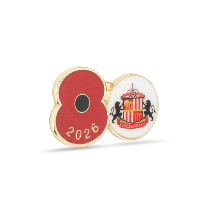 Sunderland AFC Poppy Football Pin 2026