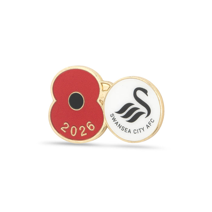 Swansea City Poppy Football Pin 2026