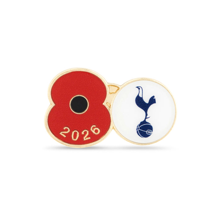 Tottenham Hotspur Poppy Football Pin 2026